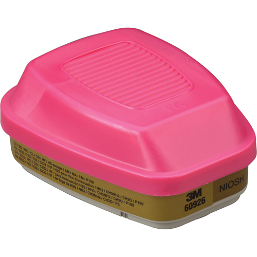 Cartouches pour respirateur s&eacute;rie 6000, Cartouche gaz/vapeur, Gaz multiples/Vapeurs/P100 NTL Industrial