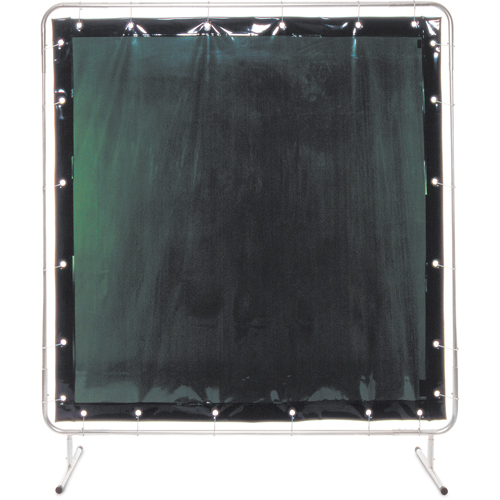&eacute;cran et cadre pour soudage, Vert, 6' x 8' NTL Industrial
