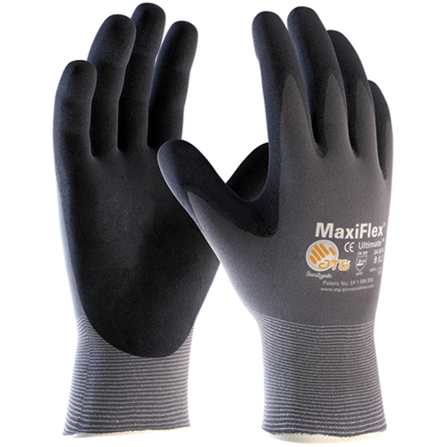 Gants MaxiFlex Ultimate ATG, 6/T-petit, R&ecirc;vetement Mousse de nitrile, Calibre 15, Enveloppe en Nylon NTL Industrial