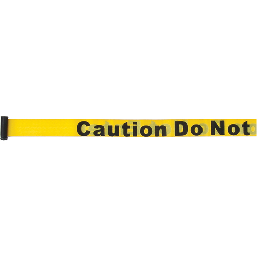 Cartouches de ruban pour assembler vos propre barri&egrave;res de contr&ocirc;le des foules, Caution Do Not Enter, 7', Ruban Jaune NTL Industrial