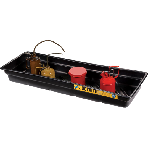 EcoPolyBlend Spill Tray, 46" L x 16" W x 5.5" H, 12 gal. Spill Capacity NTL Industrial