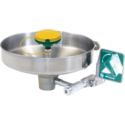 Axion&reg; Eye/Face Wash Station, Wall-Mount Installation, Stainless Steel Bowl NTL Industrial