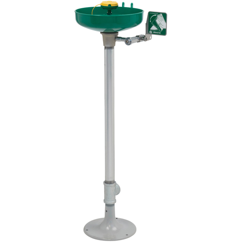 Poste de douche oculaire/faciale Axion, Installation Socle, Bol Plastique NTL Industrial