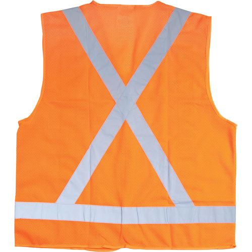 Veste de s&eacute;curit&eacute; pour la circulation, Orange haute visibilit&eacute;, Moyen, Polyester NTL Industrial