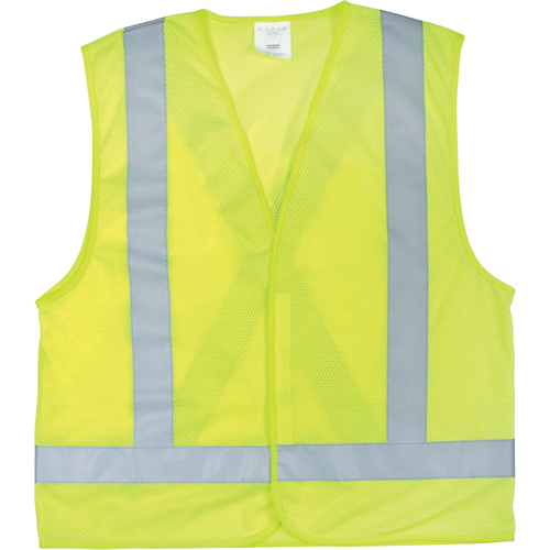 Veste de s&eacute;curit&eacute; pour la circulation, Jaune lime haute visibilit&eacute;, Grand, Polyester NTL Industrial