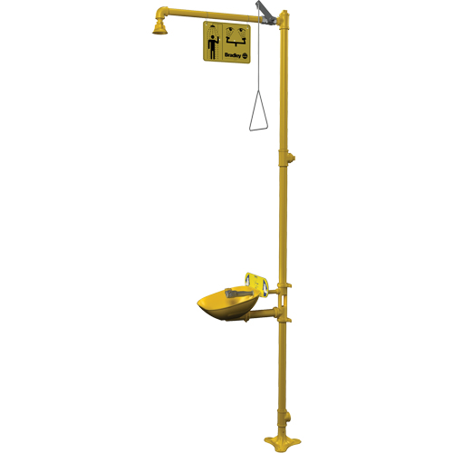 Combinaison de douche d'urgence & douche oculaire Halo NTL Industrial