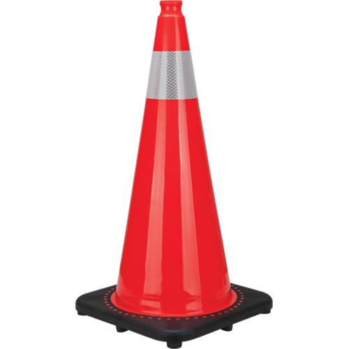 Premium Traffic Cone, 28", Orange, 4" Reflective Collar(s) NTL Industrial
