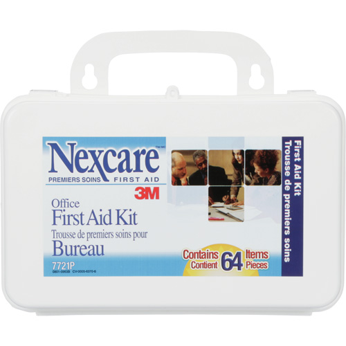 Trousse de premiers soins pour le bureau Nexcare, Dispositif m&eacute;dical Classe 2, Boîte en plastique NTL Industrial