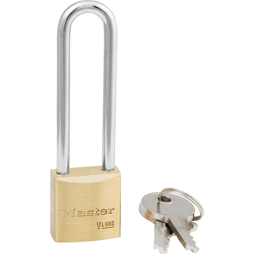 ProSeries&reg; Padlock, Brass, Keyed Different, Brass Coating, 1-9/16" Width NTL Industrial