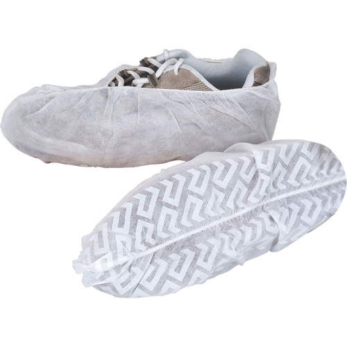 Shoe Covers, Large, Polypropylene, White NTL Industrial