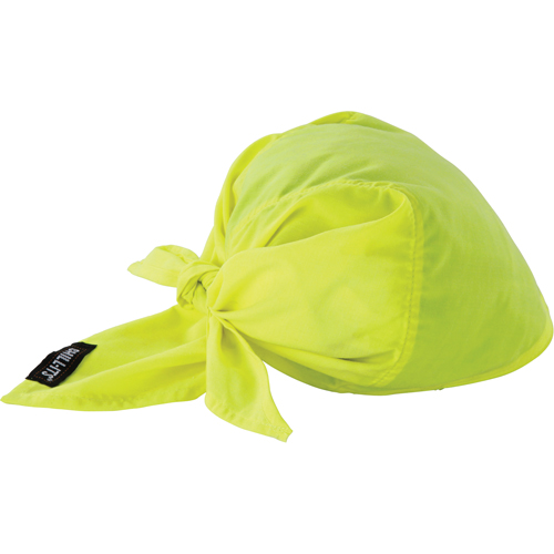 Chill-Its&reg; 6710CT Cooling Triangle Hats, High Visibility Lime-Yellow NTL Industrial