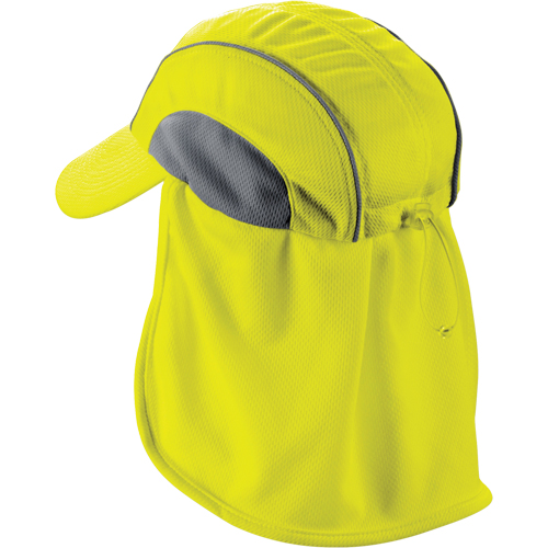 Chapeaux de refroidissement avec voiles pour le cou Chill-Its 6650, Lime haute visibilit&eacute; NTL Industrial