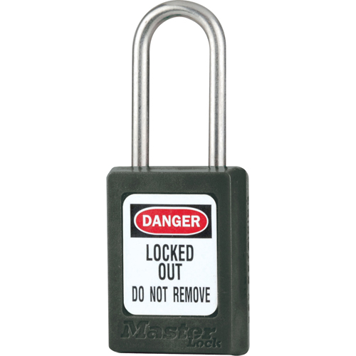 Cadenas de s&eacute;curit&eacute; S31 Zenex, Noir, Cl&eacute;s diff&eacute;rentes, Thermoplastique, Largeur de 1-3/8" NTL Industrial