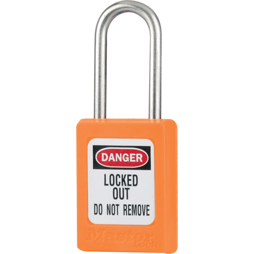Cadenas de s&eacute;curit&eacute; S31 Zenex, Orange, Cl&eacute;s diff&eacute;rentes, Thermoplastique, Largeur de 1-3/8" NTL Industrial