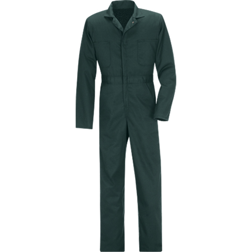 Coveralls, Men's, Green, Size 36 NTL Industrial