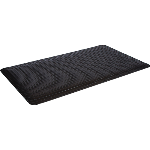 WD Deck Plate Mats, Diamond, 4' x 12' x 5/8", Black, Sponge NTL Industrial