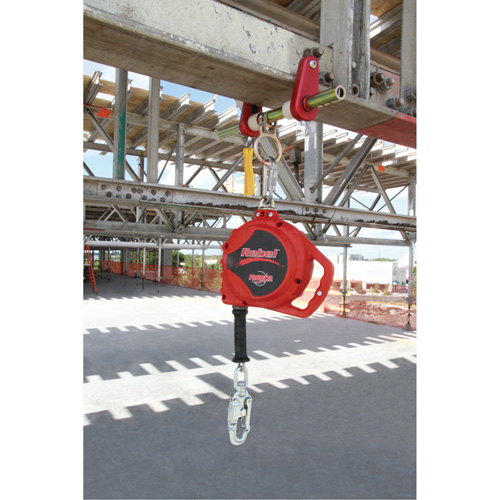 Rebel Self Retracting Lifeline, 33', Galvanized Steel, Swivel NTL Industrial
