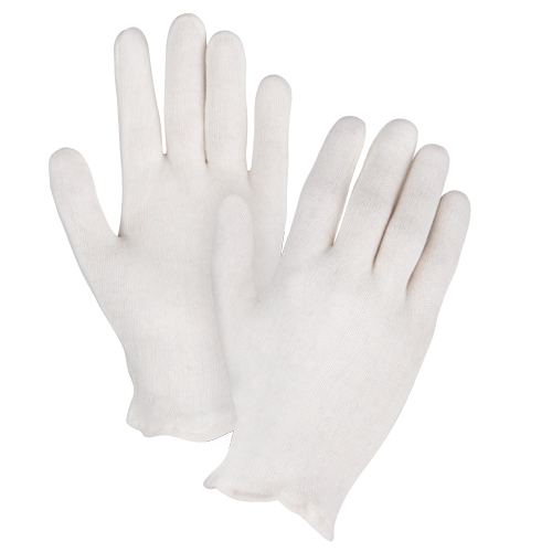 Gants d'inspection de poids moyen, Poly/coton, Poignet &agrave; ourlet, Hommes NTL Industrial