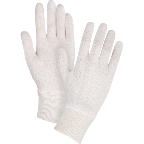 Gants d'inspection de poids moyen, Poly/coton, Poignet Poignet en tricot, Hommes NTL Industrial