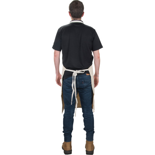 Apron, Cotton, 36" L x 29" W, Natural NTL Industrial