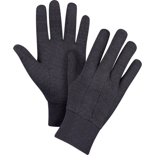 Gants de jersey, Grand, Brun, Non doubl&eacute;, Poignet en tricot NTL Industrial