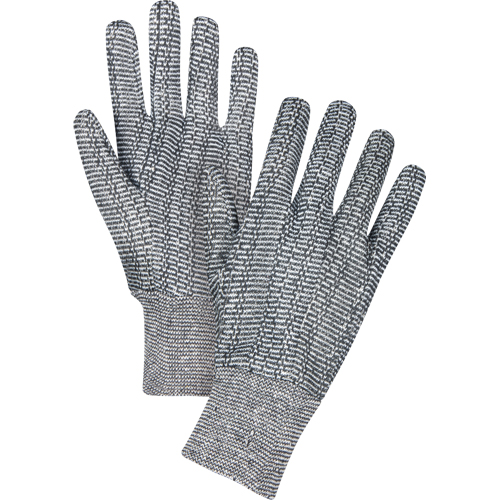 Gants de jersey, Grand, Poivre et sel, Non doubl&eacute;, Poignet en tricot NTL Industrial