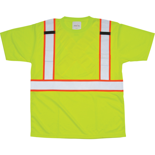 T-shirt conforme &agrave; la CSA, Polyester, Moyen, Jaune lime haute visibilit&eacute; NTL Industrial