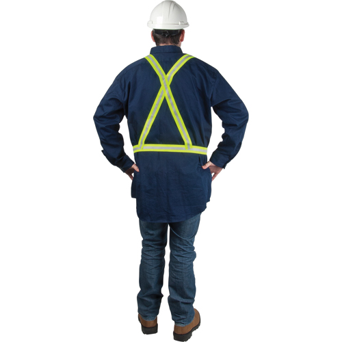 Harnais de s&eacute;curit&eacute; d'usage standard, Jaune lime haute visibilit&eacute;, Couleur r&eacute;fl&eacute;chissante Argent, Grand NTL Industrial