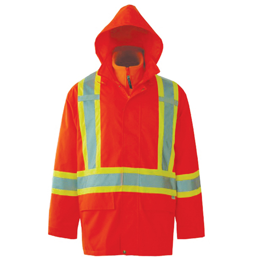 Journeyman 3-in-1 Safety Jackets, Polyester, High Visibility Orange, Small NTL Industrial