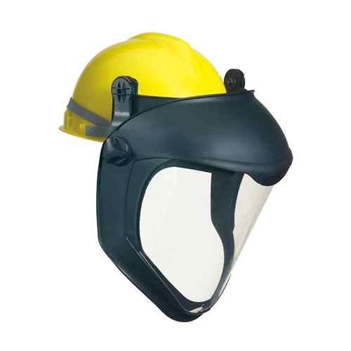 Uvex&reg; Bionic Faceshield with Hardhat Adapter, Polycarbonate NTL Industrial