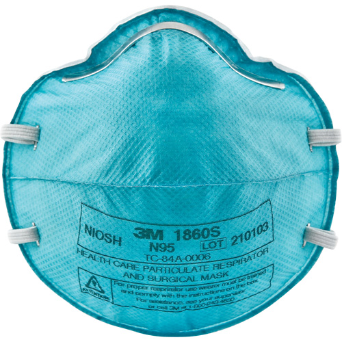 1860S Particulate Healthcare Respirator, N95, NIOSH Certified, Small NTL Industrial