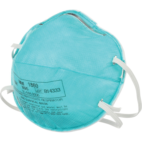 Respirateur 1860 contre les particules pour les soins de la sant&eacute;, N95, Certifi&eacute; NIOSH NTL Industrial