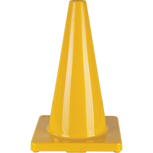 Coloured Traffic Cone, 18", Yellow NTL Industrial