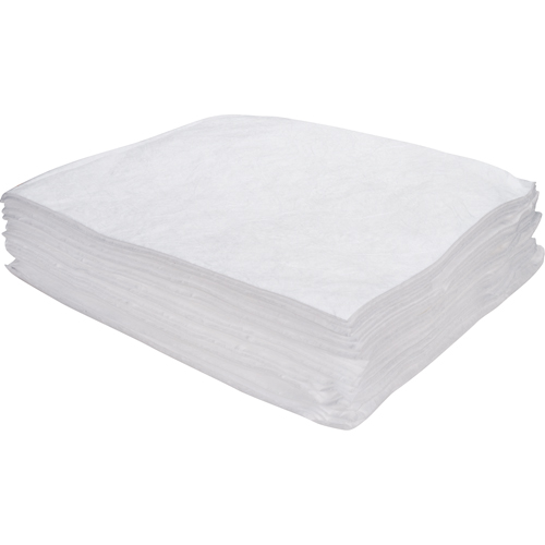 Premium Meltblown Sorbent Pads, Oil Only, 15" x 17", 8 gal. Absorbancy NTL Industrial