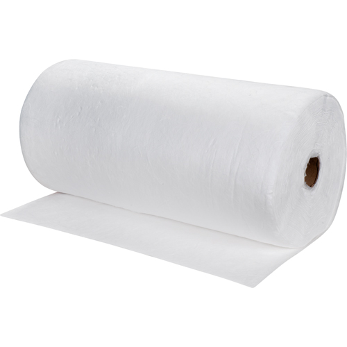 Premium Meltblown Sorbent Rolls, Mediumweight, 150' L x 30" W, 40 gal. Absorbancy NTL Industrial