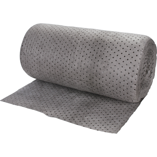 Rouleaux absorbants li&eacute;s de premi&egrave;re qualit&eacute;, Poids moyen, 150' lo x 30" la, Absorption 40 gal. NTL Industrial