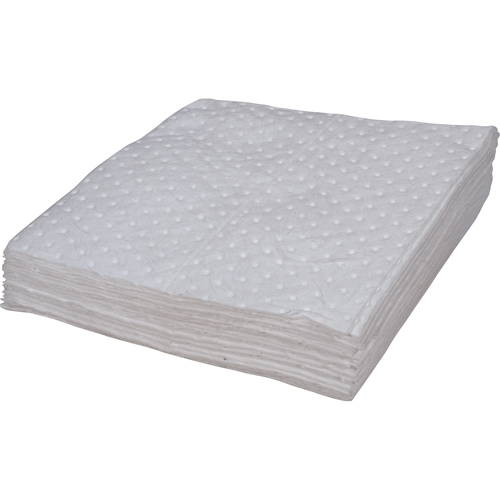 Premium Bonded Sorbent Pads, Oil Only, 15" x 17", 8 gal. Absorbancy NTL Industrial