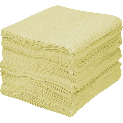 Premium Fine Fiber Sorbent Pads, Hazmat, 15" x 17", 30 gal. Absorbancy NTL Industrial