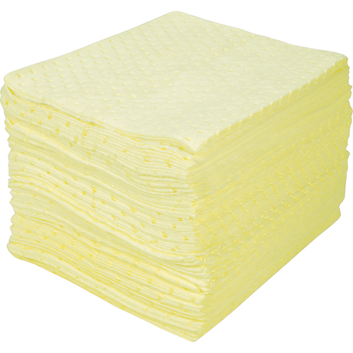 Premium Bonded Sorbent Pads, Hazmat, 15" x 18", 30 gal. Absorbancy NTL Industrial