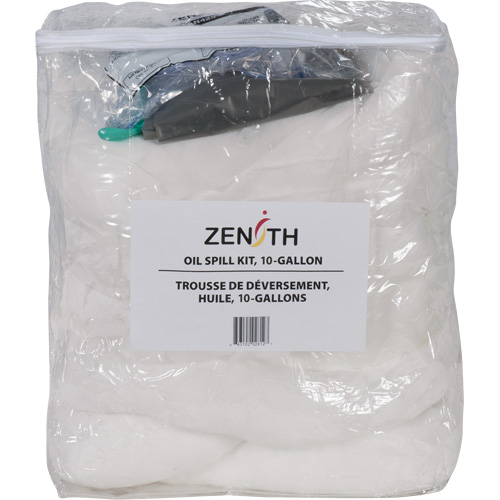 Trousse de lutte contre les d&eacute;versements pour camion, Huile seulement, Sac, Absorbance de 10 gal. US NTL Industrial