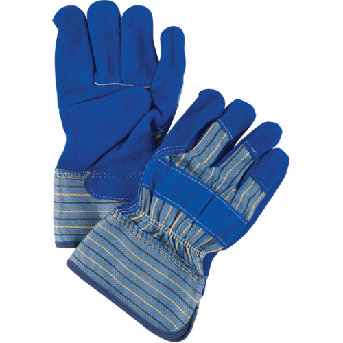 Gants d'ajusteur de premi&egrave;re qualit&eacute; avec coutures en Kevlar, Grand, Paume en Cuir de vache refendu, Doublure en Coton NTL Industrial