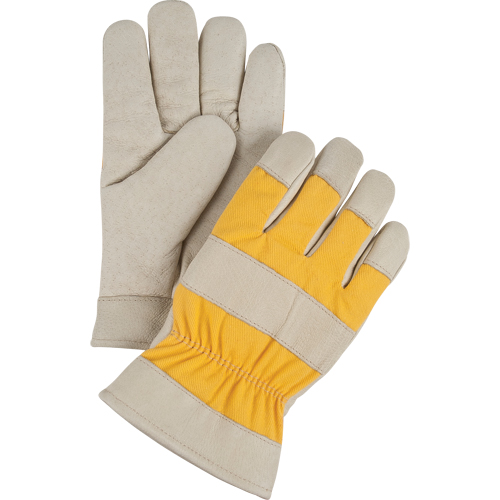 Gants de travail doubl&eacute;s pour l'hiver de premi&egrave;re qualit&eacute;, 2T-Grand, Paume en Cuir fleur de porc, Doublure en Molleton de mousse NTL Industrial