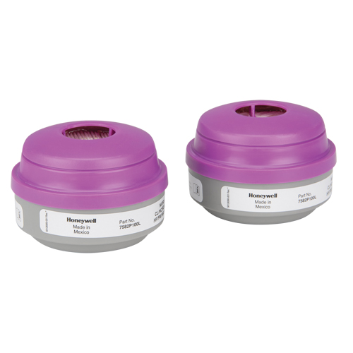 North&reg; N Series Respirator Cartridges, Gas/Vapour Cartridge, Acid Gas/P100 NTL Industrial
