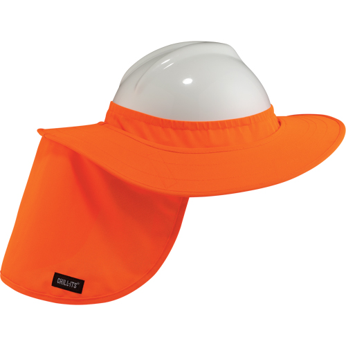 Chill-Its&reg; 6660 Hard Hat Brims, Hi-Vis Orange NTL Industrial