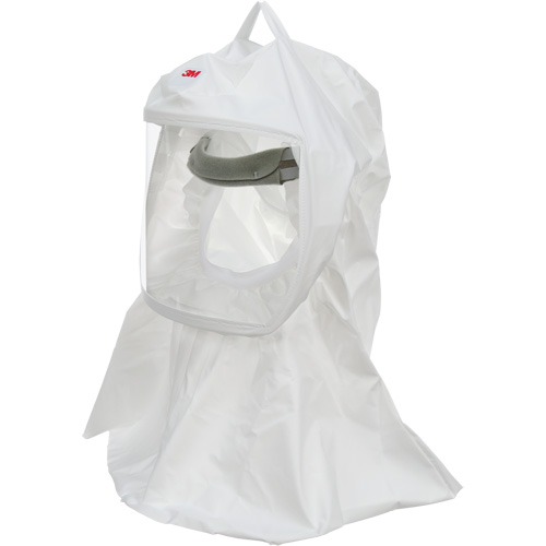 Cagoule Versaflo de haute durabilit&eacute; avec coiffe int&eacute;gr&eacute;e, Grand/Moyen, Coiffe souple, Bavette Simple NTL Industrial
