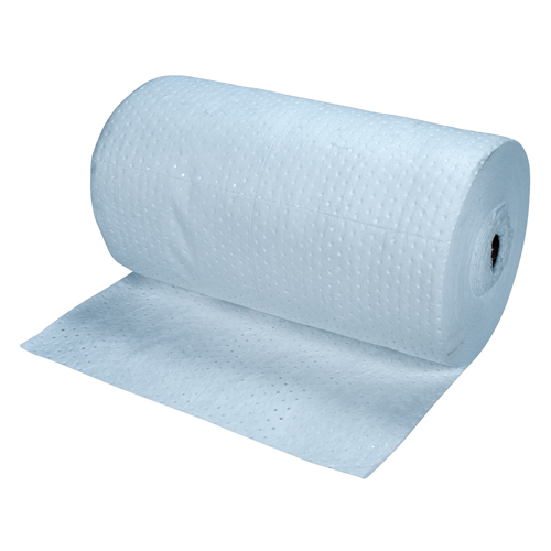 Rouleaux absorbants li&eacute;s bleus de premi&egrave;re qualit&eacute;, Lourd, 150' lo x 30" la, Absorption 50 gal. NTL Industrial