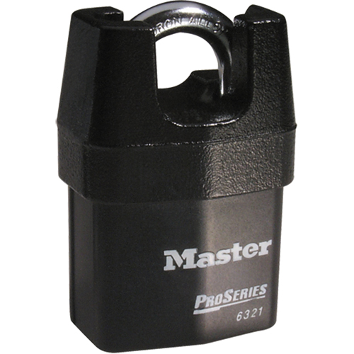 Cadenas prot&eacute;g&eacute; ProSeries, Noir, Cl&eacute;s diff&eacute;rentes, Acier lamin&eacute;, Largeur de 2-3/8" NTL Industrial