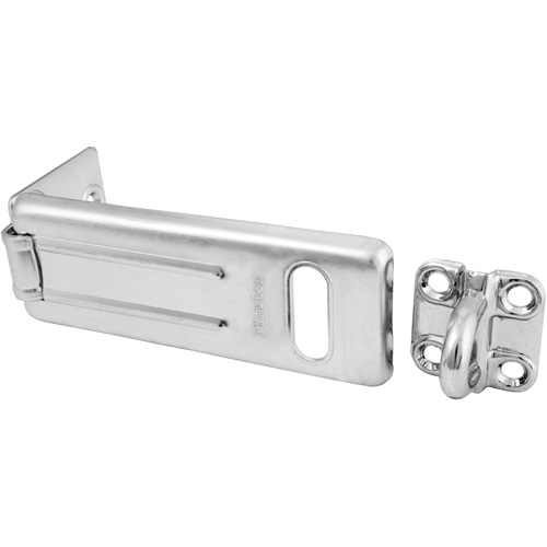 General Security Hardened Steel Hasp, Silver NTL Industrial
