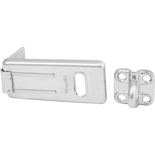 General Security Hardened Steel Hasp, Silver NTL Industrial