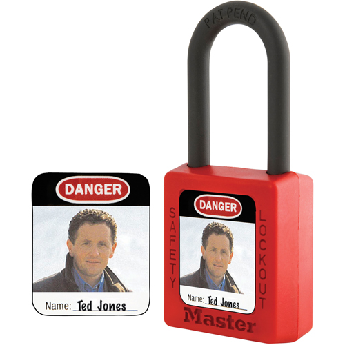 Zenex Thermoplastic Photo Padlock Identification Labels NTL Industrial